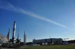 'Jardim dos foguetes', no Kennedy Space Center, no Cabo Canaveral, na Flórida - EUA
